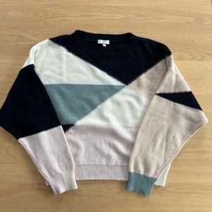 Joie cashmere color block sweater